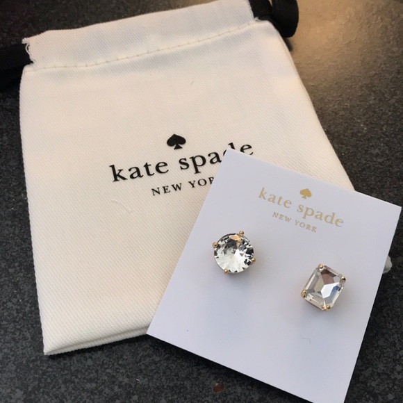 kate spade Jewelry - NEW Kate Spade mismatched faceted stud earrings